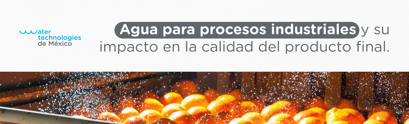 Agua para procesos industriales y su impacto en la calidad del producto final.